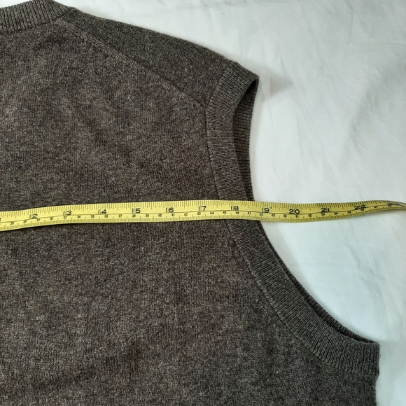 State Cashmere Men's Sweater Vest. 100% Cashmere, Brown. Pre-owned, Size XXL - Picture 4 of 16